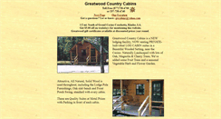 Desktop Screenshot of greatwoodcabins.com